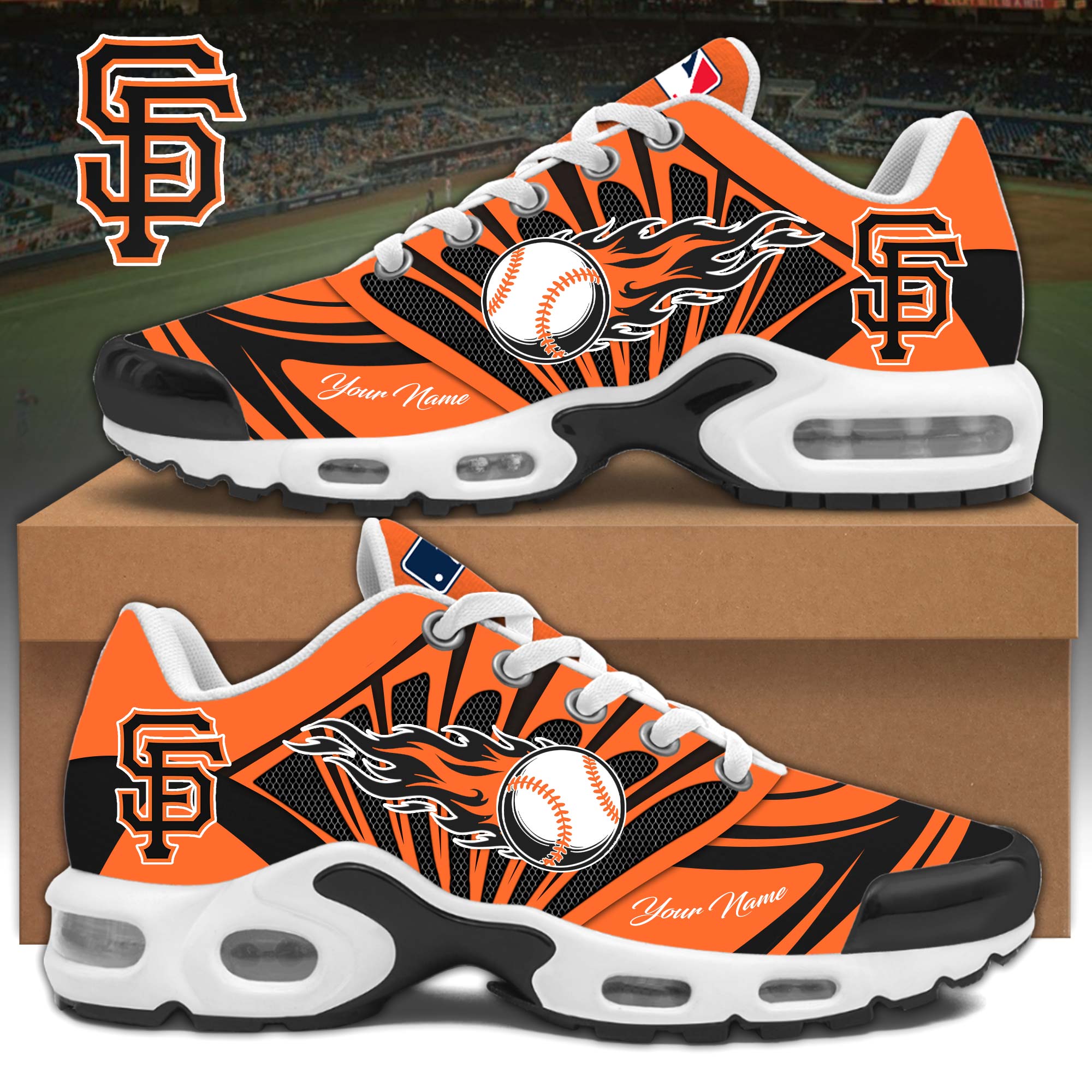 San-Francisco-Giants-Air-Max-Plus-TN-Shoes San Francisco Giants Air Max Plus TN Shoes