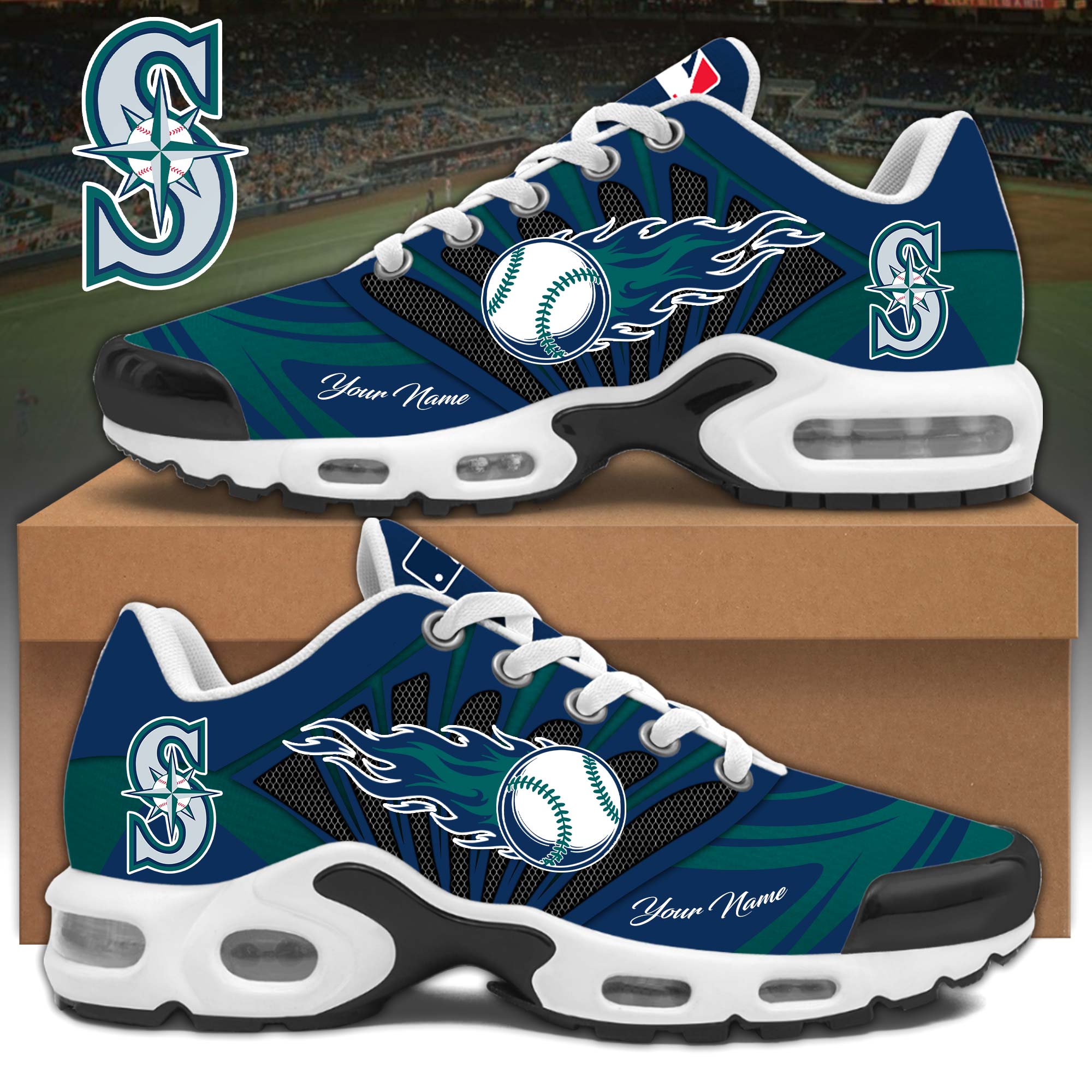 Seattle-Mariners-Air-Max-Plus-TN-Shoes Seattle Mariners Air Max Plus TN Shoes
