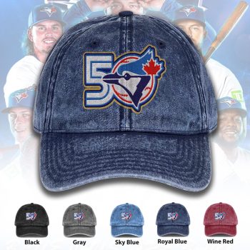 Toronto Blue Jays 50th Anniversary Wash Denim Cap CHAMP2020764