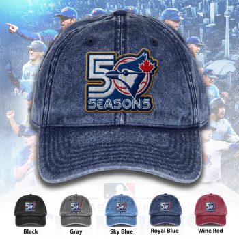 Toronto Blue Jays 50th Anniversary Wash Denim Cap CHAMP2020765